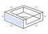 Коробка для торта 22,5х22,5 см, h 6 см, С ОКНОМ, картон белый, с окном (80) Арт. КТ 60 _1