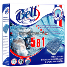 Таблетки для посудомоечных машин 5 в 1, 10 шт в упак, (16 уп в кор) AquaBELL