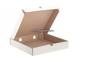Упаковка для пиццы 250х250х35 мм (белый мг/картон) 50 шт. в уп. А